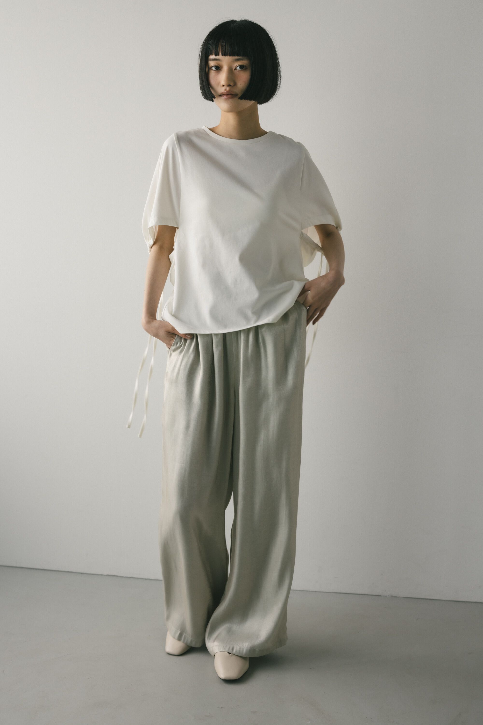 STYLEMIXER「ギャザーストリングT」|Tシャツ・カットソー|