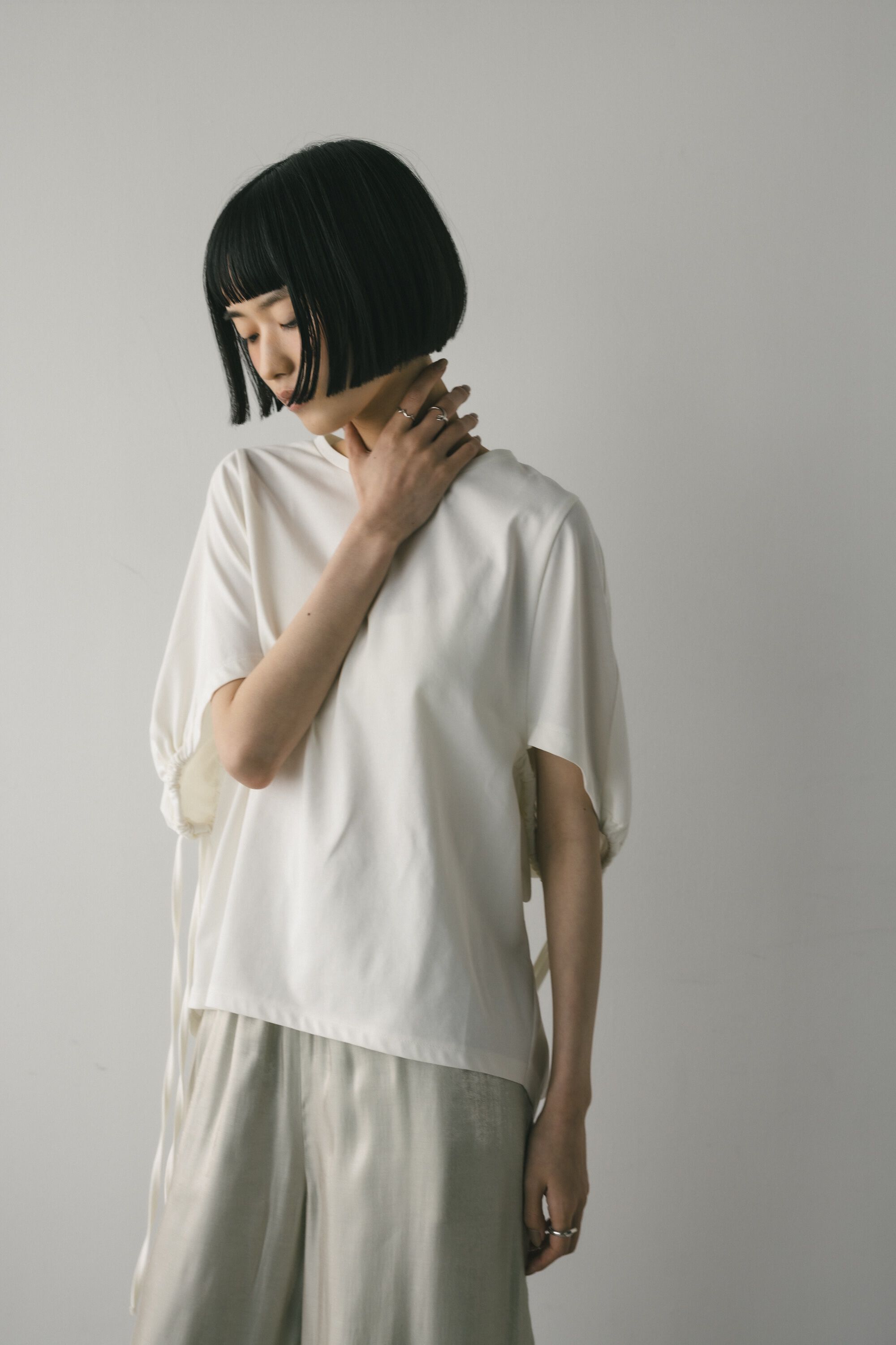 STYLEMIXER「ギャザーストリングT」|Tシャツ・カットソー|