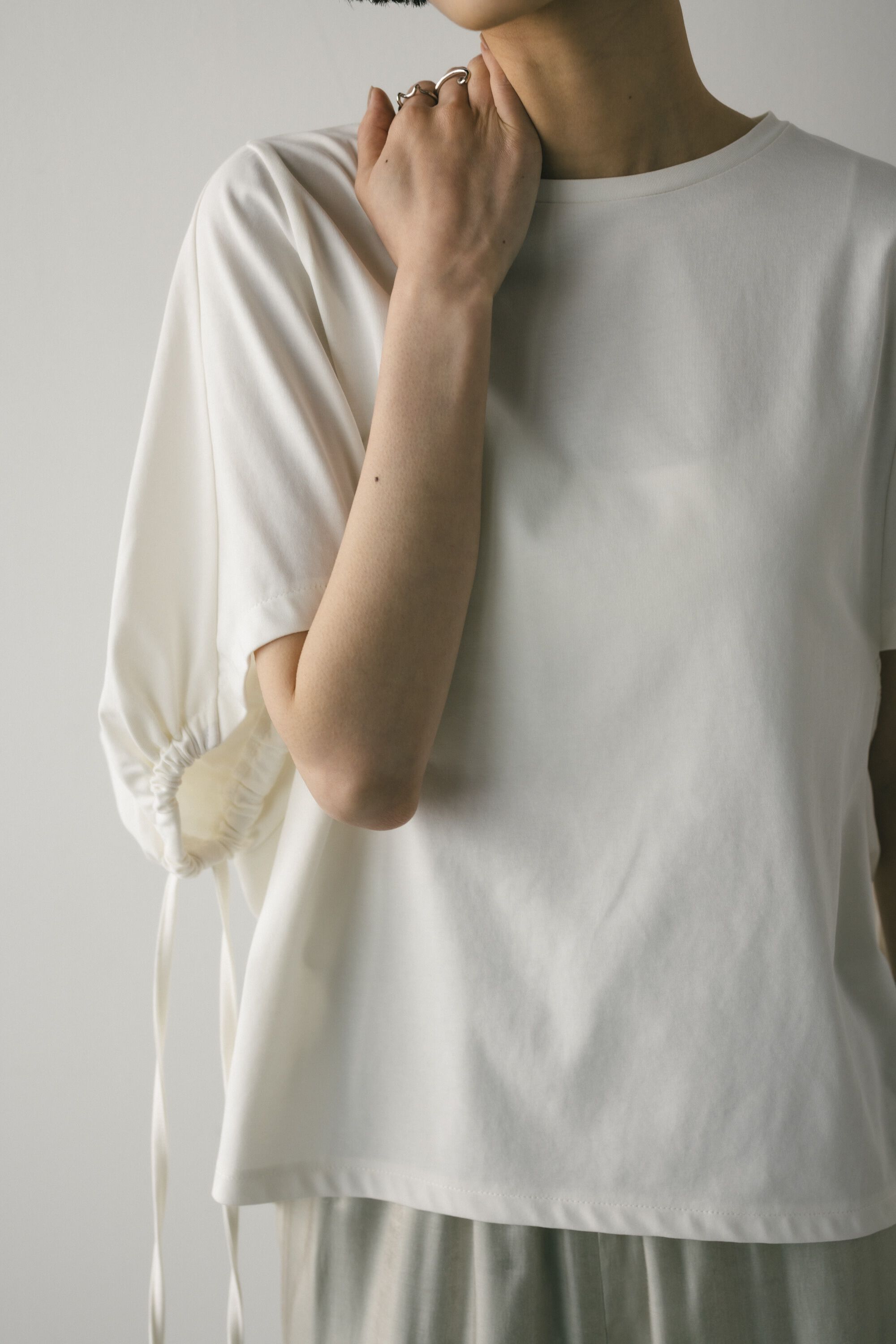 STYLEMIXER「ギャザーストリングT」|Tシャツ・カットソー|