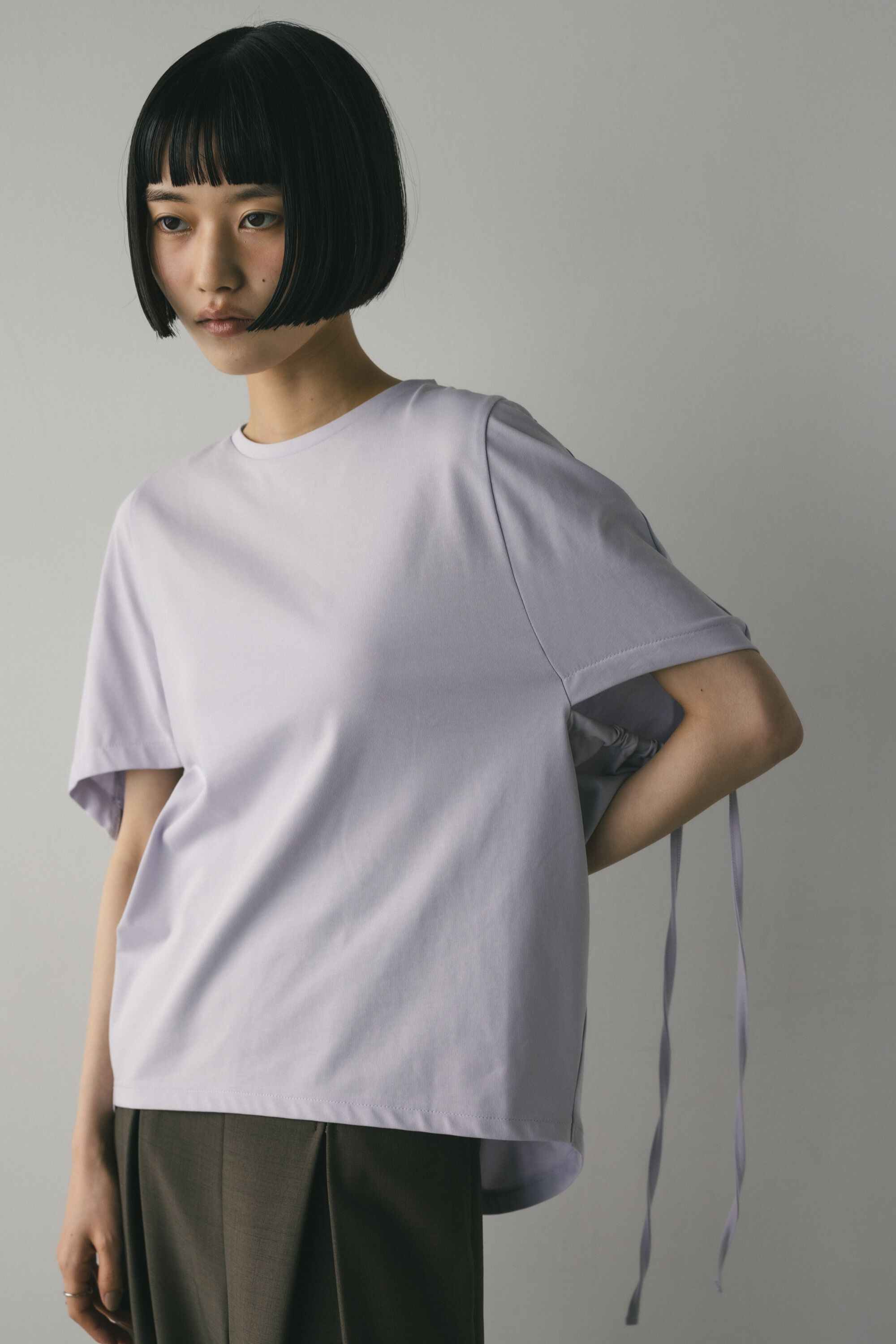 STYLEMIXER「ギャザーストリングT」|Tシャツ・カットソー|