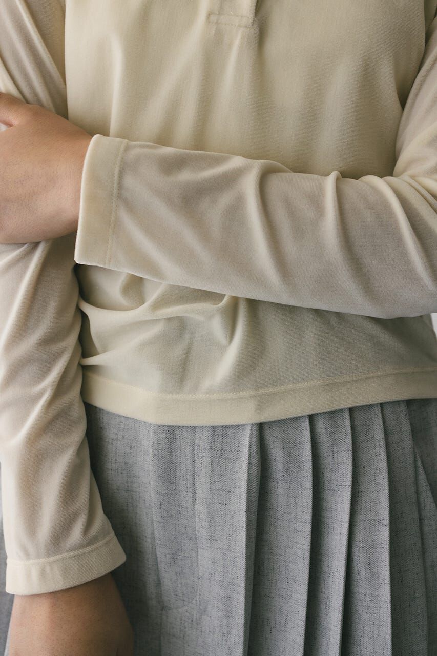 STYLEMIXER「ベロアポロトップ」|Tシャツ・カットソー|