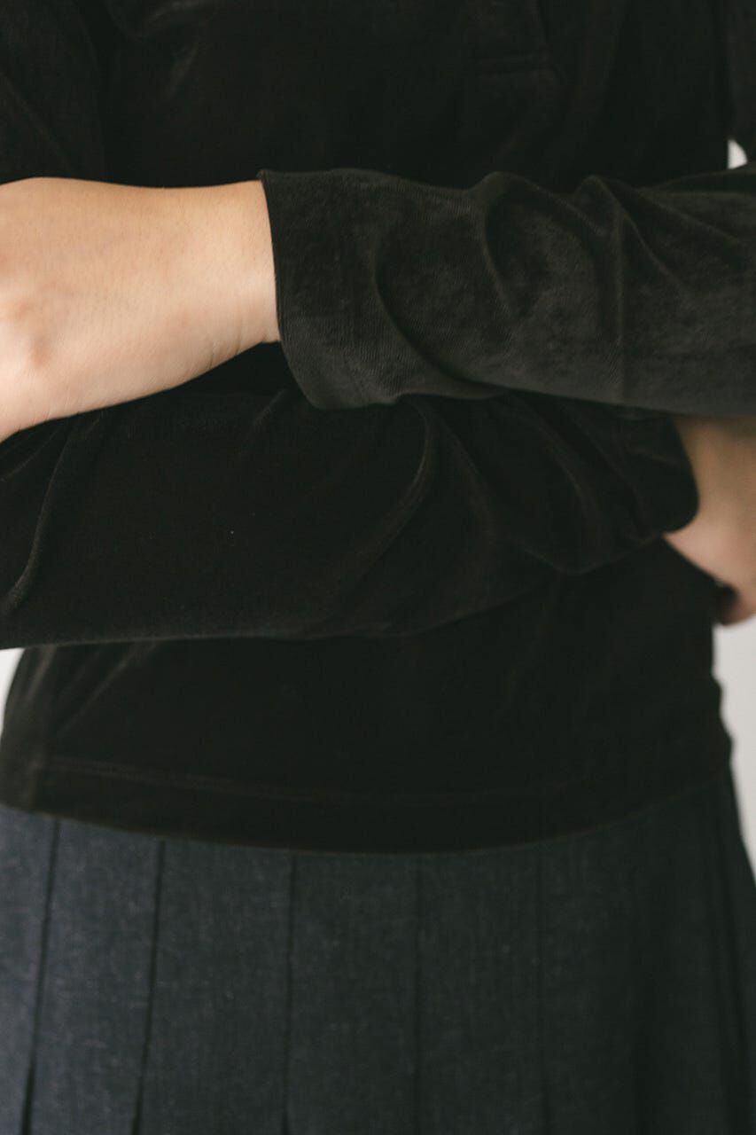 STYLEMIXER「ベロアポロトップ」|Tシャツ・カットソー|