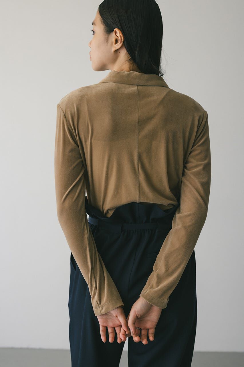 STYLEMIXER「ベロアポロトップ」|Tシャツ・カットソー|