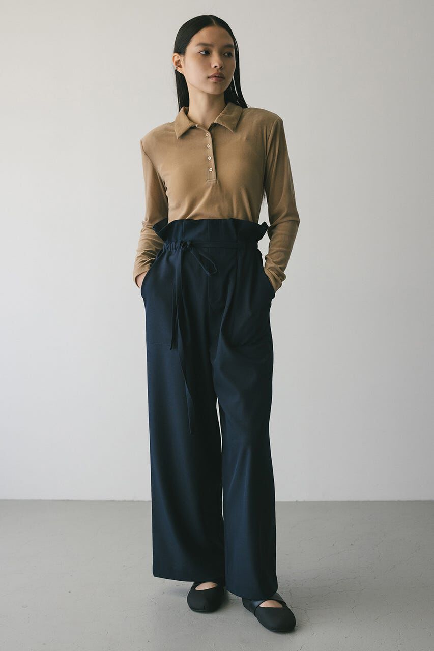 STYLEMIXER「ベロアポロトップ」|Tシャツ・カットソー|