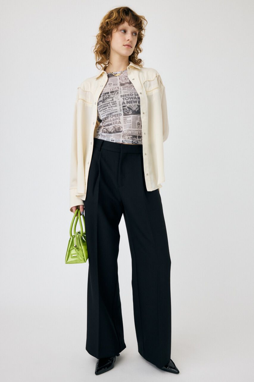 MOUSSY「WIDE LEG トラウザー」|その他|