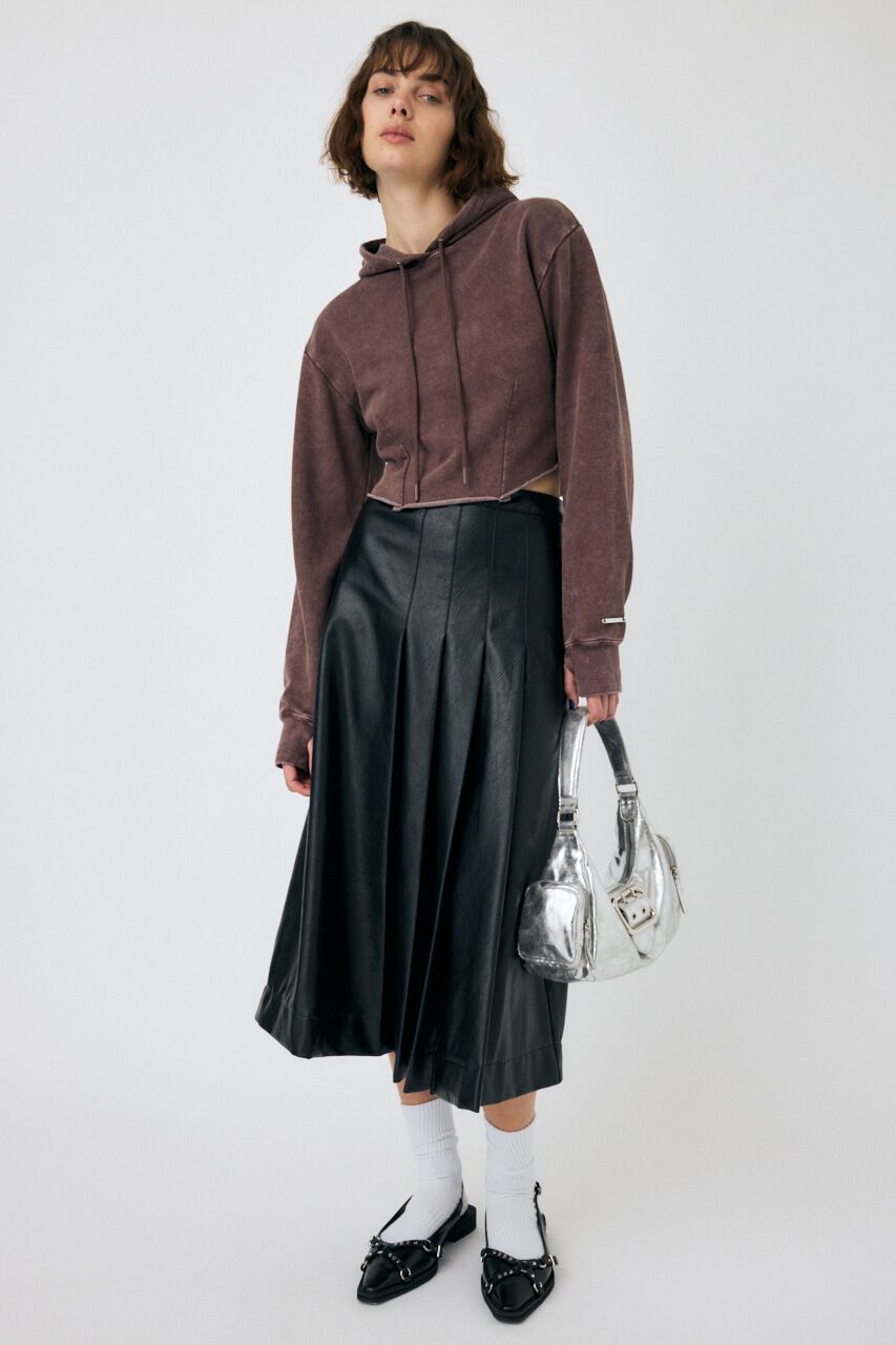 MOUSSY「GARMENT DYE CUT OFF フーディ」|パーカー|