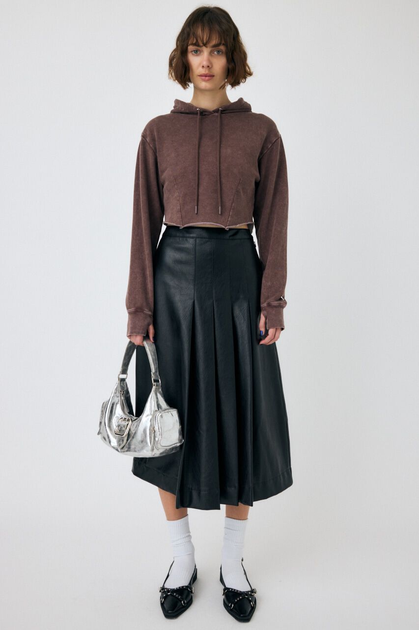 MOUSSY「GARMENT DYE CUT OFF フーディ」|パーカー|