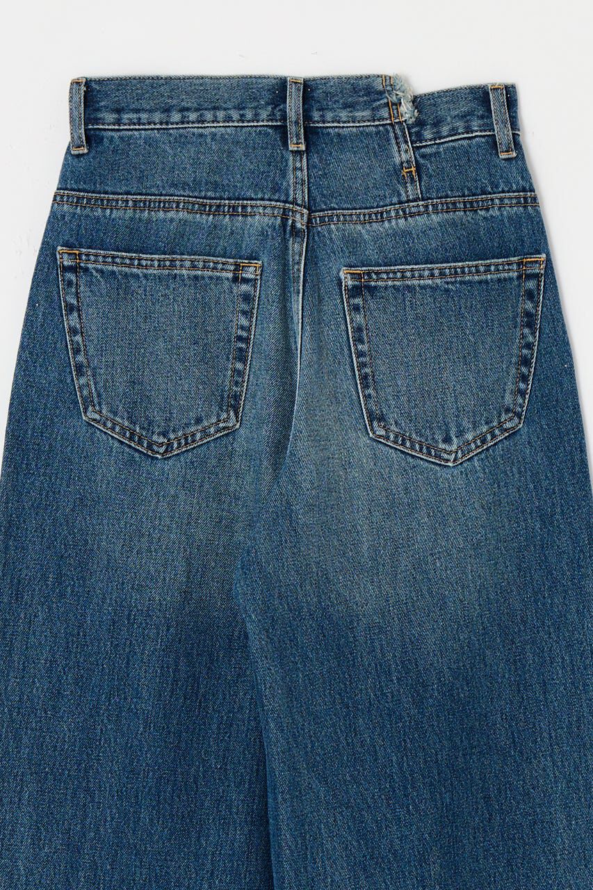 MOUSSY「CROSS WAIST WIDE ストレート」|デニム|