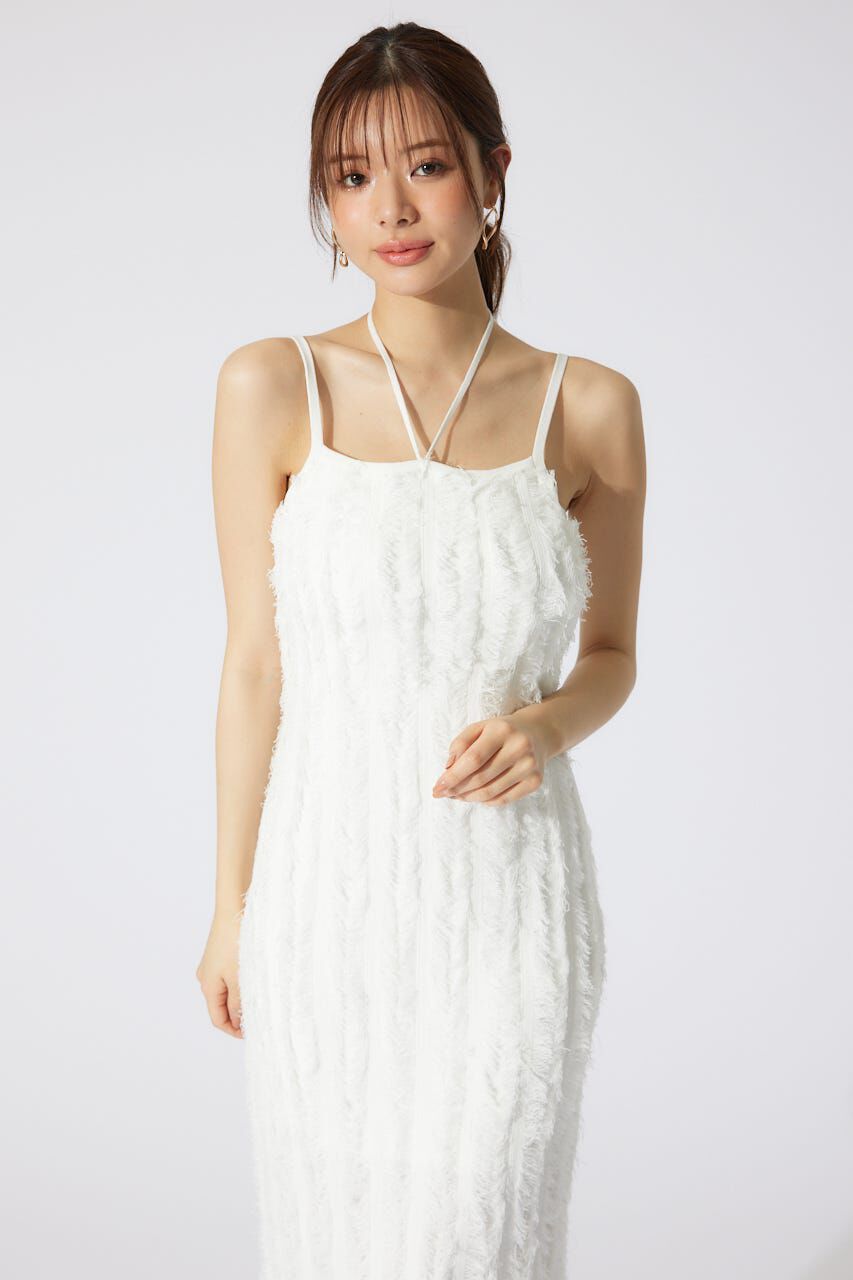 rienda「フリンジタイトニットワンピース」|ワンピース|