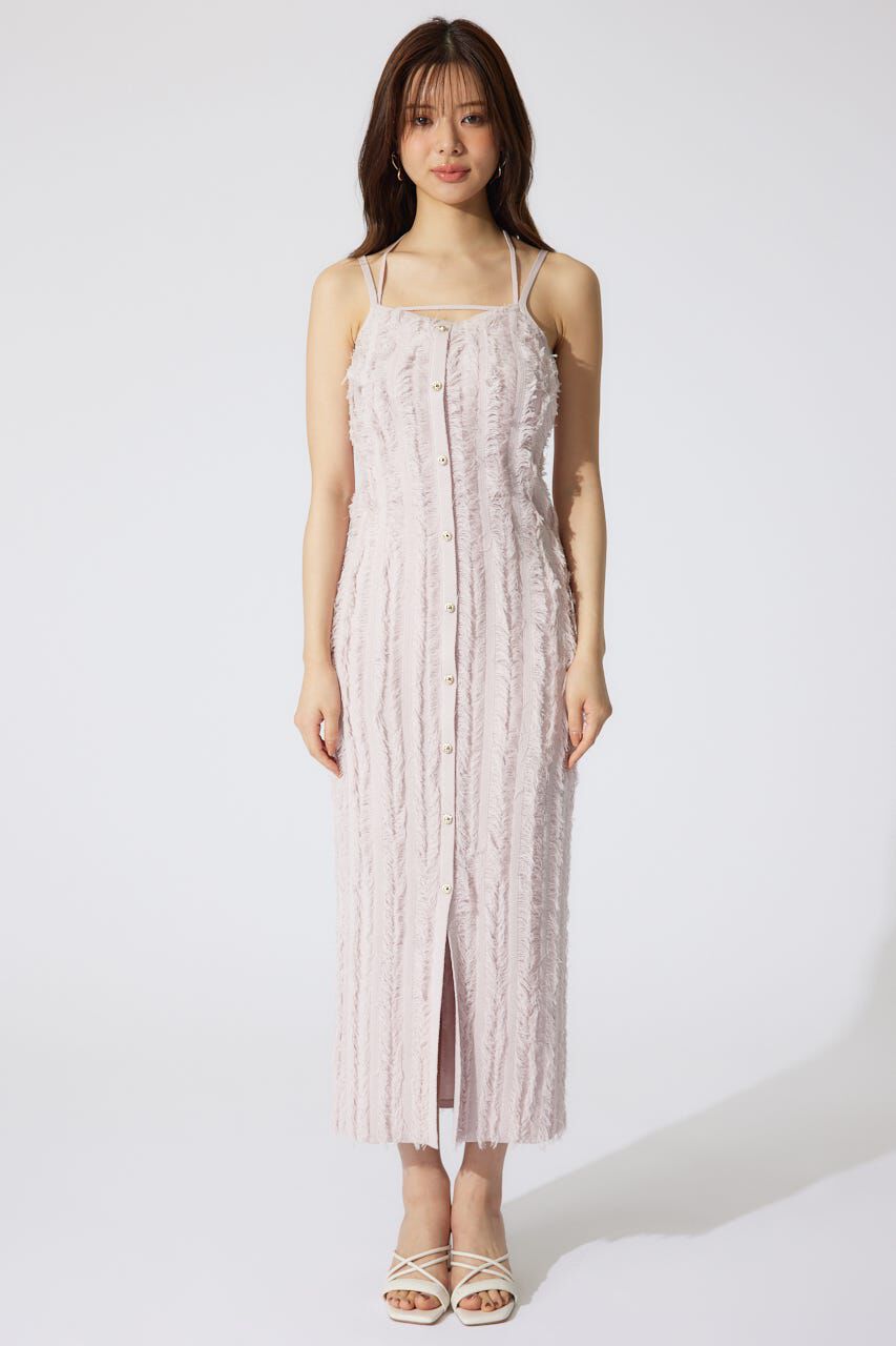 rienda「フリンジタイトニットワンピース」|ワンピース|