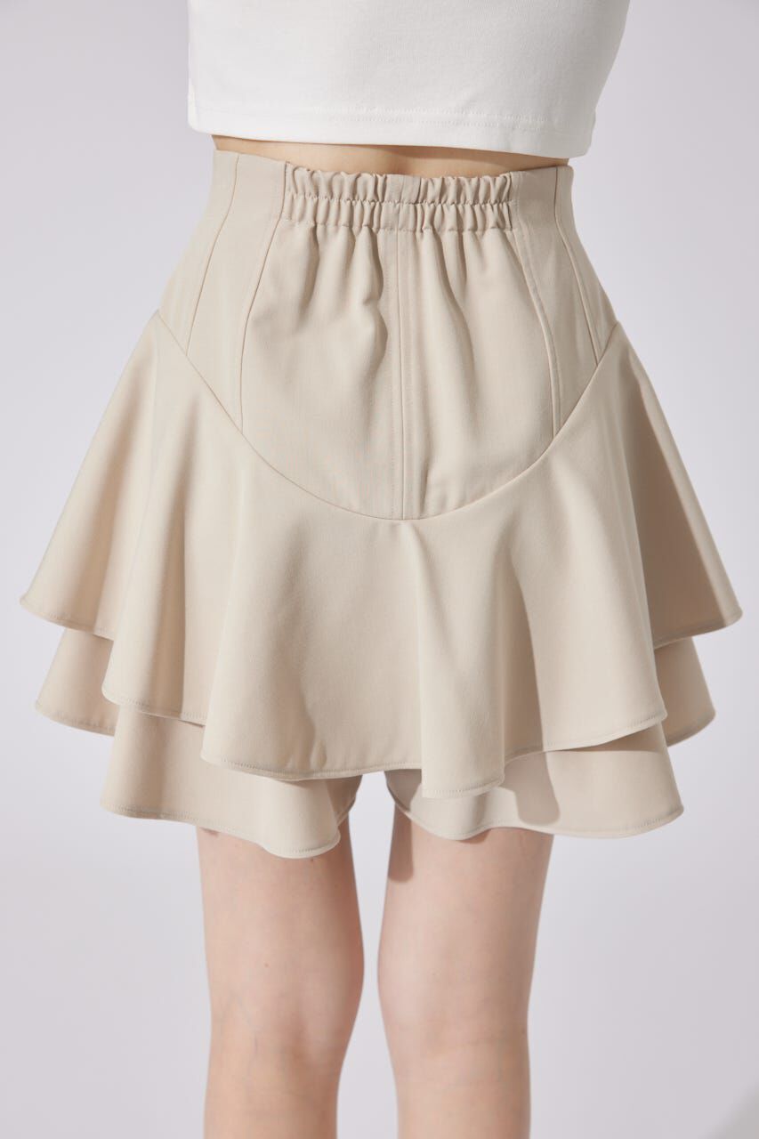 rienda「レイヤードヘムコルセットスコートショートパンツ」|その他|