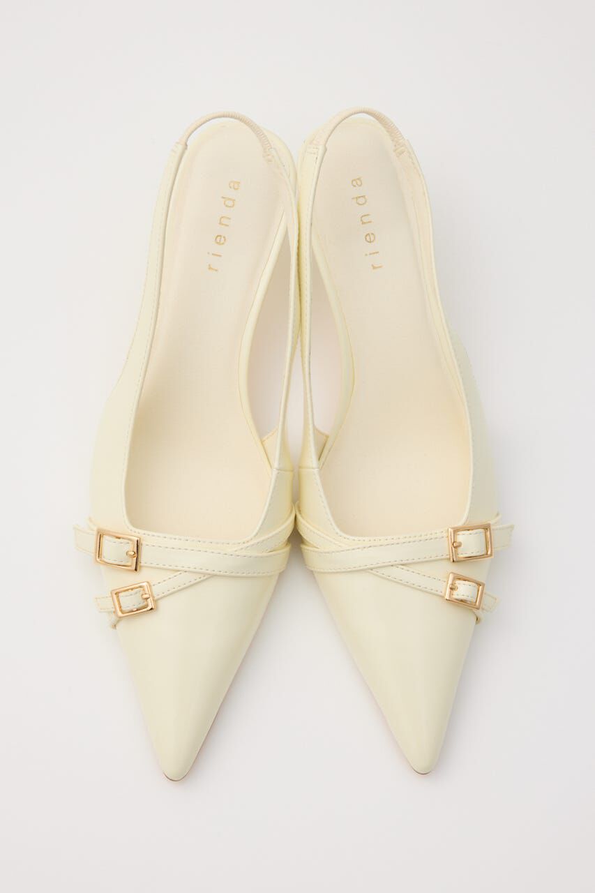 rienda「ベルトディテールスリングバックパンプス」|サンダル|