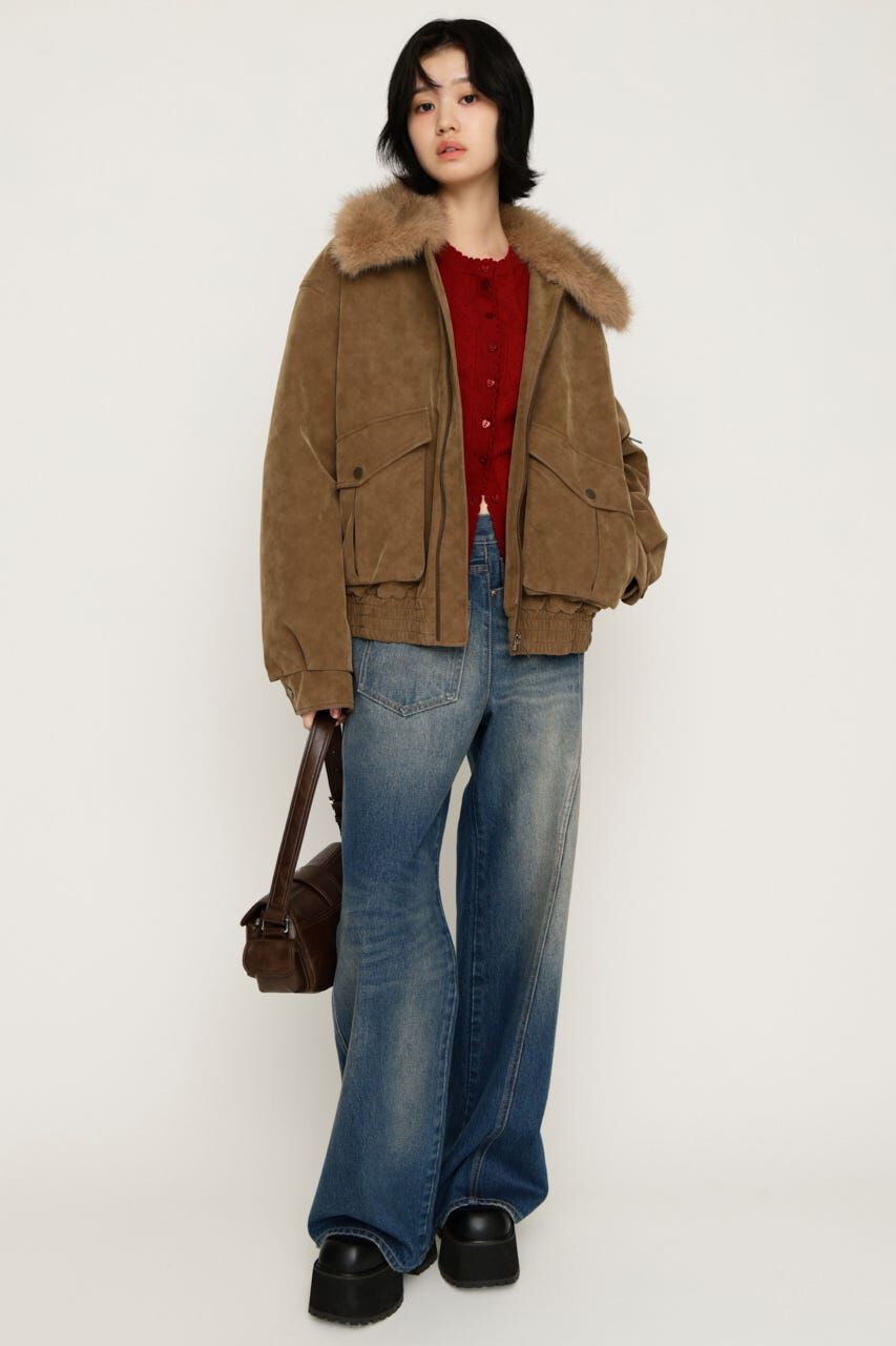 SLY「WASHED PUFFER ブルゾン」|ブルゾン・スタジャン|