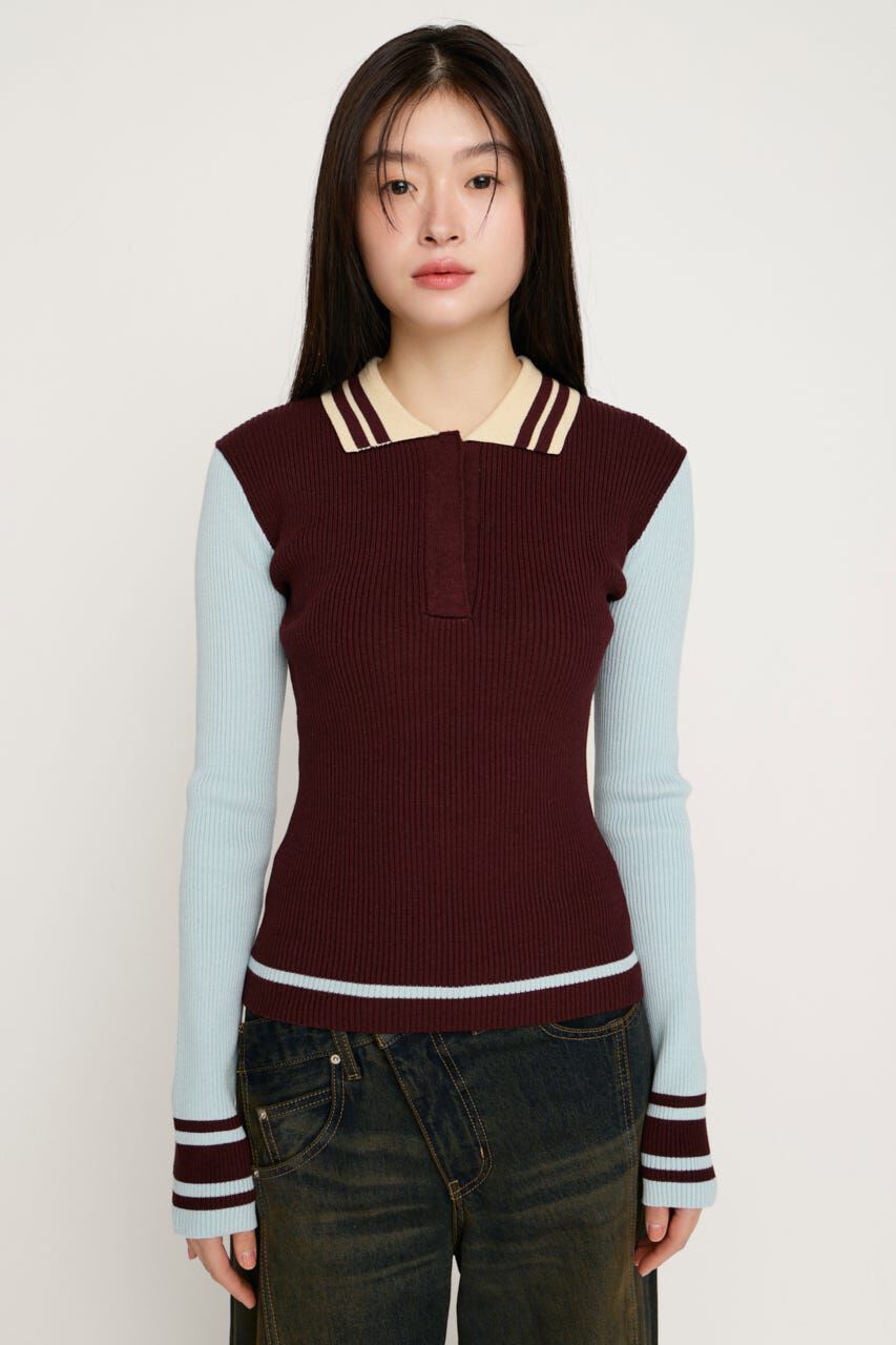 SLY「BICOLOR KNIT トップス」|ニット・セーター|