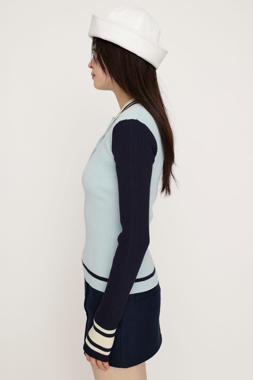 SLY「BICOLOR KNIT トップス」|ニット・セーター|