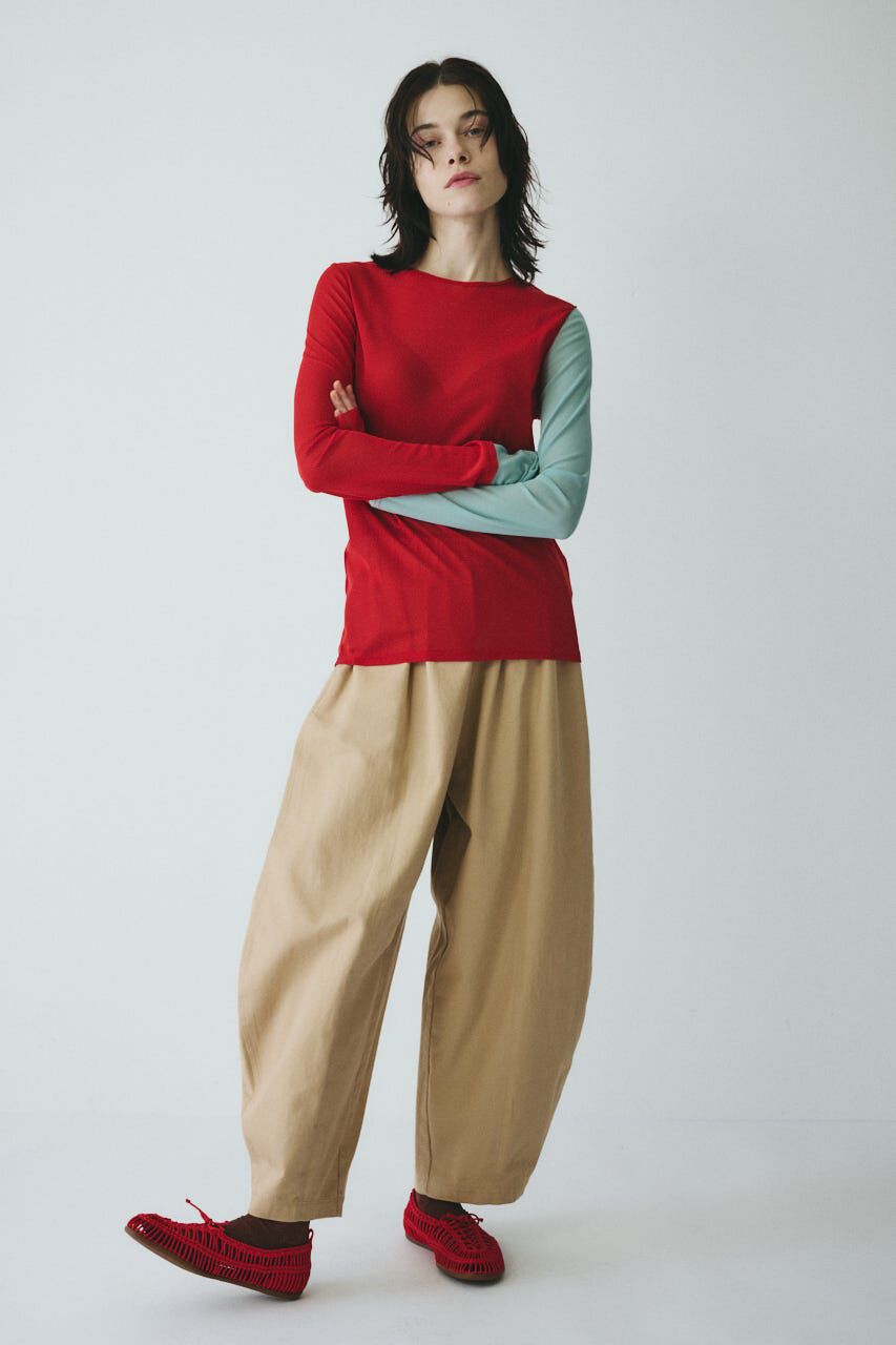 HeRIN.CYE「Bi color mesh inner tops」|Tシャツ・カットソー|