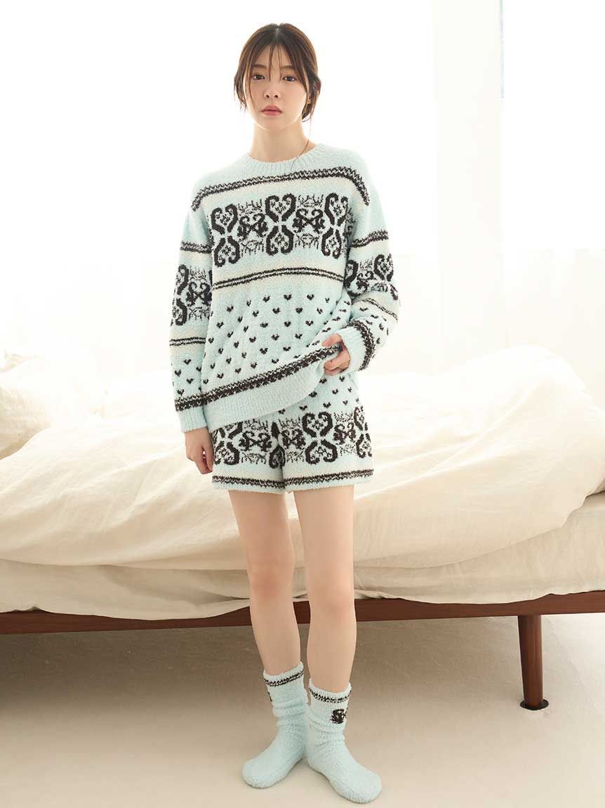 SNIDEL HOME「ノルディックショートパンツ」|ルームウェア|BLU