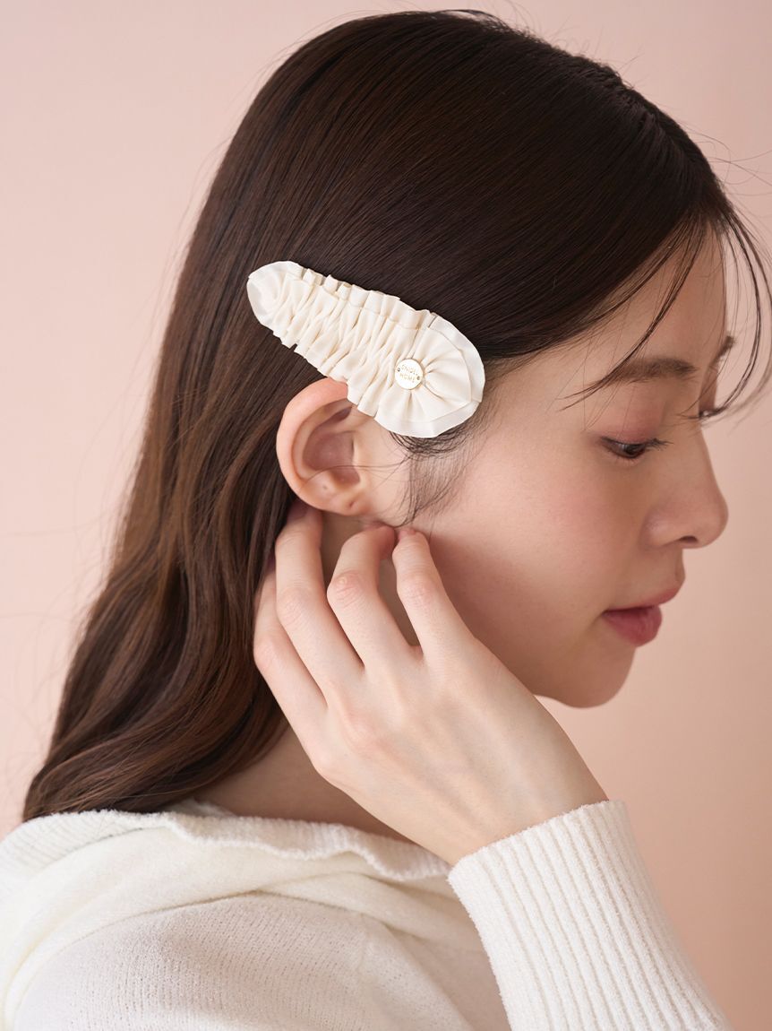 SNIDEL HOME「サテンフリルヘアクリップ」|その他|