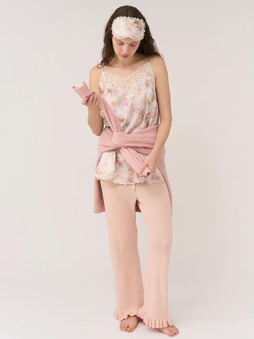 SNIDEL HOME「ニットフリルロングパンツ」|ルームウェア|