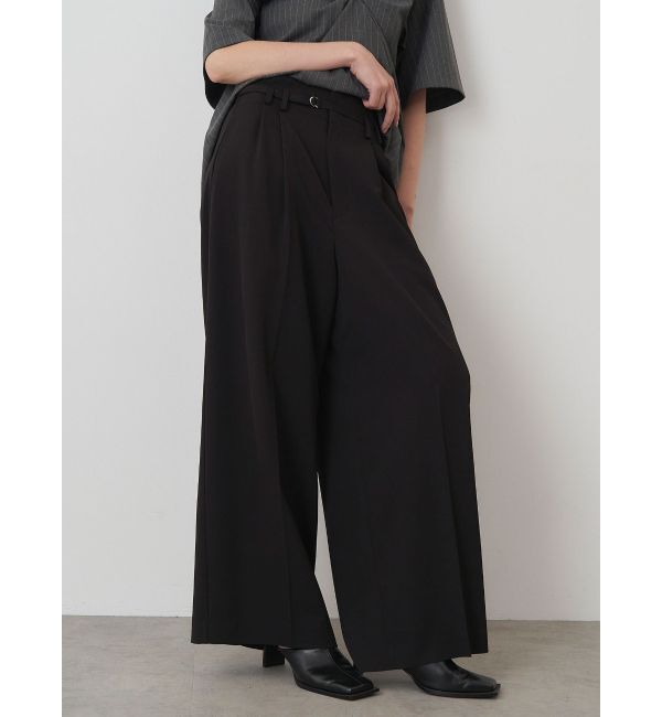 ELENDEEK「HIGH WAIST TUCK WIDE PT」|その他|ブラック