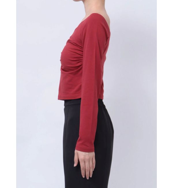 RESEXXY「デコルテギャザーカットトップス」|Tシャツ・カットソー|