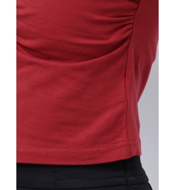 RESEXXY「デコルテギャザーカットトップス」|Tシャツ・カットソー|