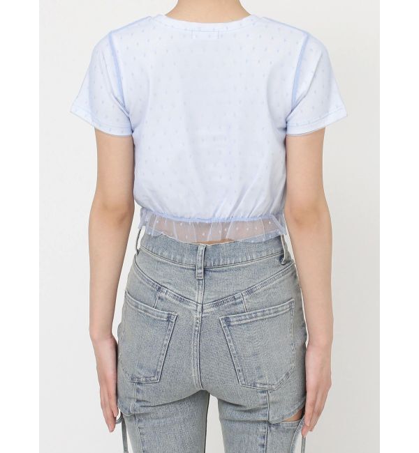 RESEXXY「ドットチュールレイヤードTシャツ」|Tシャツ・カットソー|