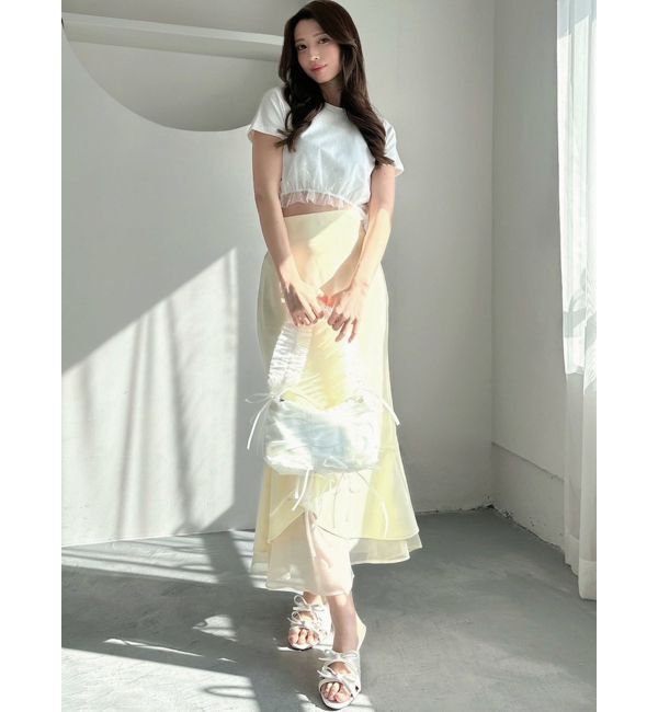 RESEXXY「ドットチュールレイヤードTシャツ」|Tシャツ・カットソー|