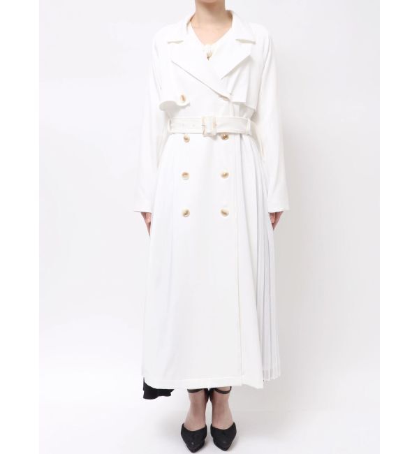RESEXXY「サイドプリーツトレンチコート」|トレンチコート|