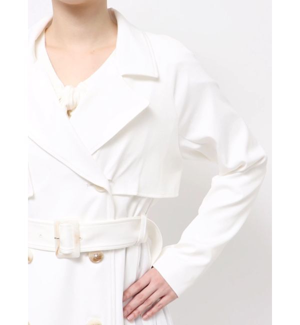 RESEXXY「サイドプリーツトレンチコート」|トレンチコート|