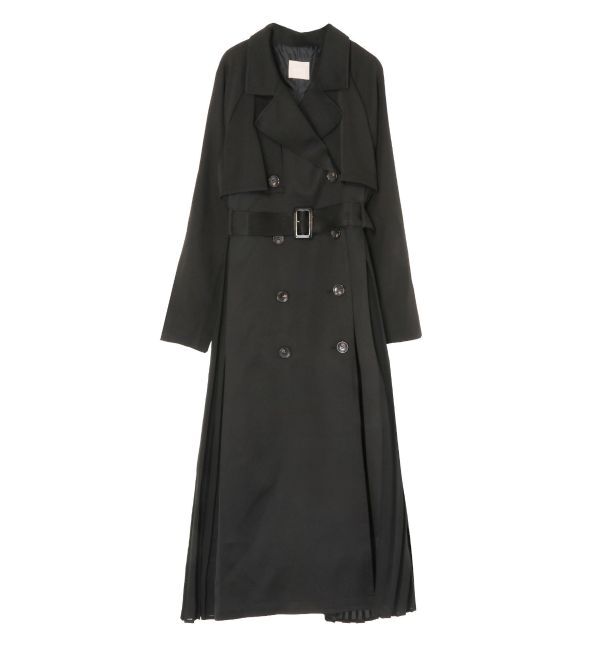 RESEXXY「サイドプリーツトレンチコート」|トレンチコート|