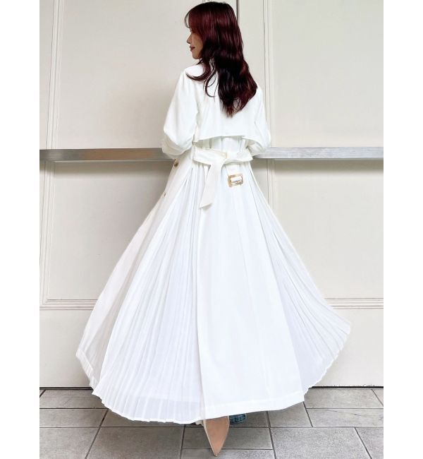 RESEXXY「サイドプリーツトレンチコート」|トレンチコート|