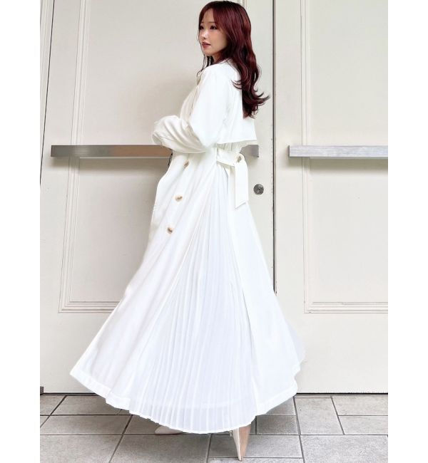 RESEXXY「サイドプリーツトレンチコート」|トレンチコート|