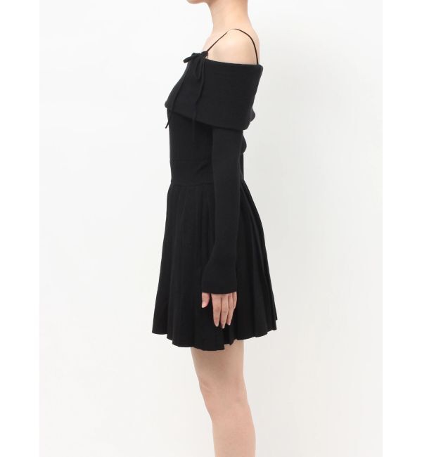 RESEXXY「オフショルプリーツニットミニワンピース」|ワンピース|