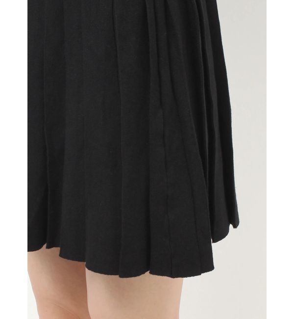 RESEXXY「オフショルプリーツニットミニワンピース」|ワンピース|