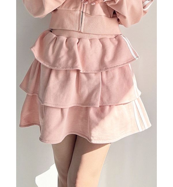 RESEXXY「ボリュームフレアミニスカート【セットアップ着用可能】」|スカート|ピンク