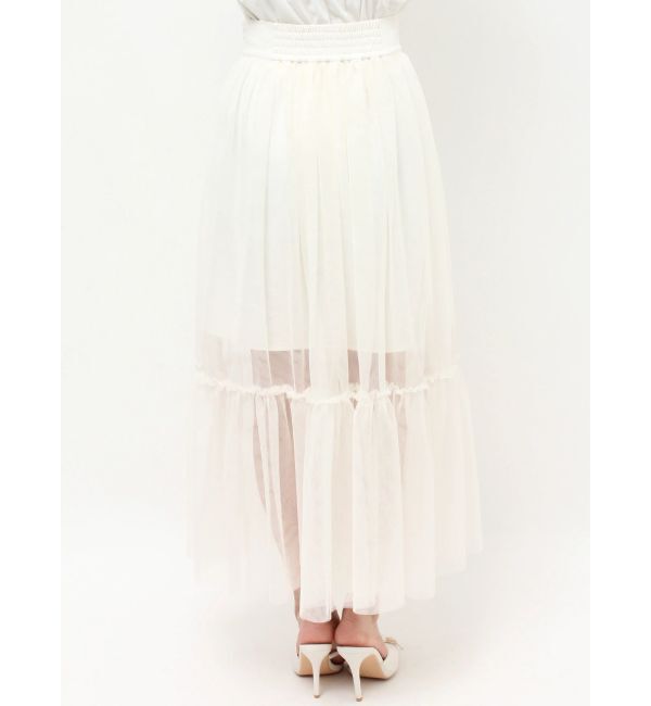RESEXXY「レイヤードチュールロングスカート」|スカート|