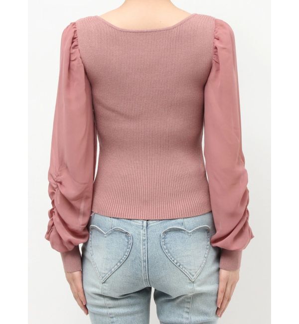 RESEXXY「シアースリーブニットプルオーバー」|ニット・セーター|