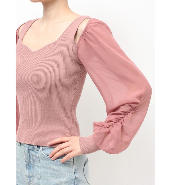 RESEXXY「シアースリーブニットプルオーバー」|ニット・セーター|