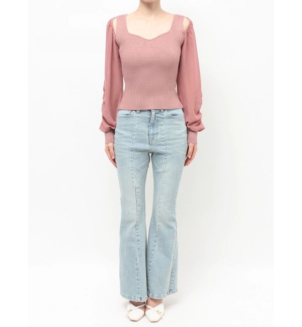 RESEXXY「シアースリーブニットプルオーバー」|ニット・セーター|