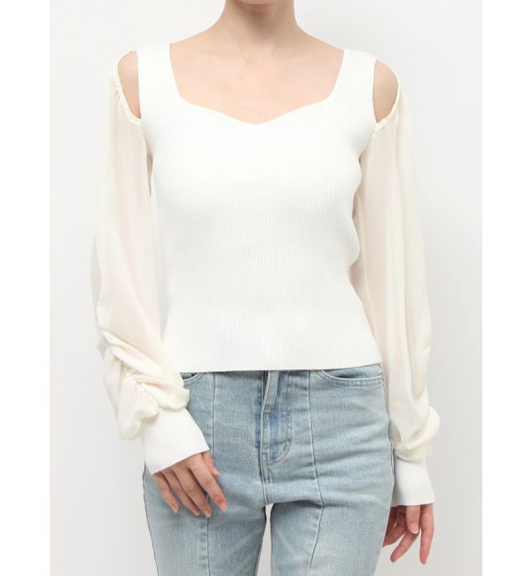 RESEXXY「シアースリーブニットプルオーバー」|ニット・セーター|