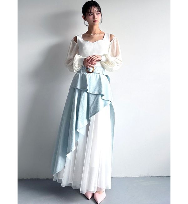 RESEXXY「シアースリーブニットプルオーバー」|ニット・セーター|