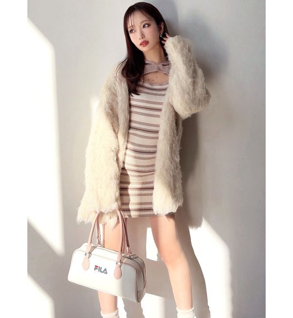 RESEXXY「【FILA】フーディミニニットワンピース」|ワンピース|