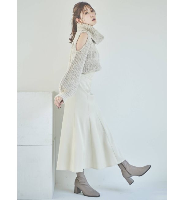 dazzlin「【吉田朱里コラボ】グロッシーセミフレアスカート」|スカート|