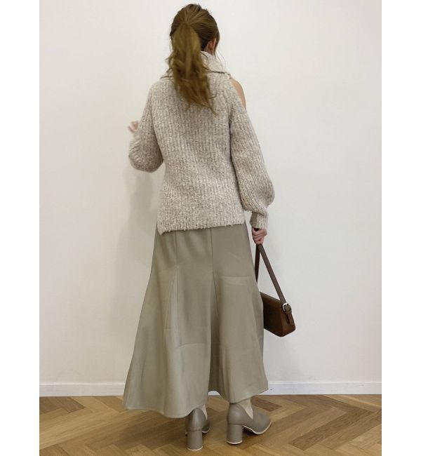 dazzlin「【吉田朱里コラボ】グロッシーセミフレアスカート」|スカート|