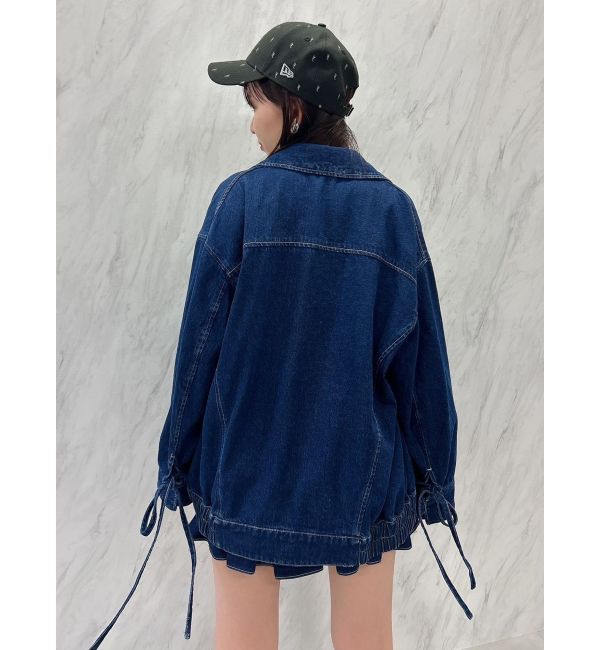 dazzlin「【SETUP】カフスリボンフェイクレザージャケット※セットアップ対応」|ブルゾン・スタジャン|