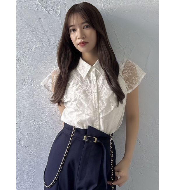 dazzlin「ハイウエストチェーンサス付パンツ」|その他|