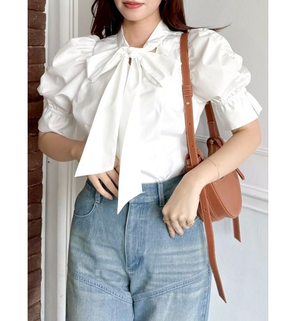 dazzlin「リボンネームデニムパンツ」|デニム|