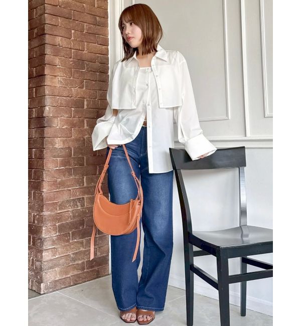 dazzlin「リボンネームデニムパンツ」|デニム|