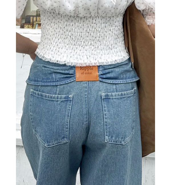 dazzlin「リボンネームデニムパンツ」|デニム|